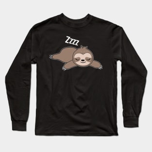 Sleeping Sloth Long Sleeve T-Shirt